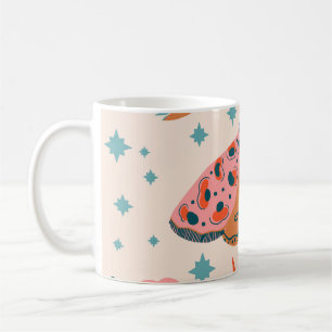 Folk Art Moths: Vintage Illustration Kaffeetasse