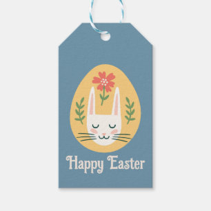 Folk Art Oaster Egg Bunny Gift Tags Geschenkanhänger