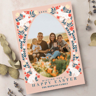 Folk Art Ostereier Urlaubskarte