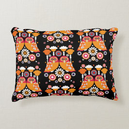 Folk Art Owl Dekokissen