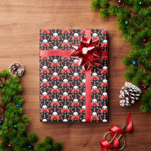 Folk Art Owl Geschenkpapier