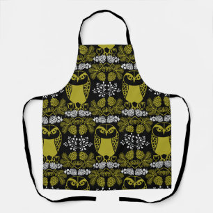 Folk Art Owl Prints Schürze