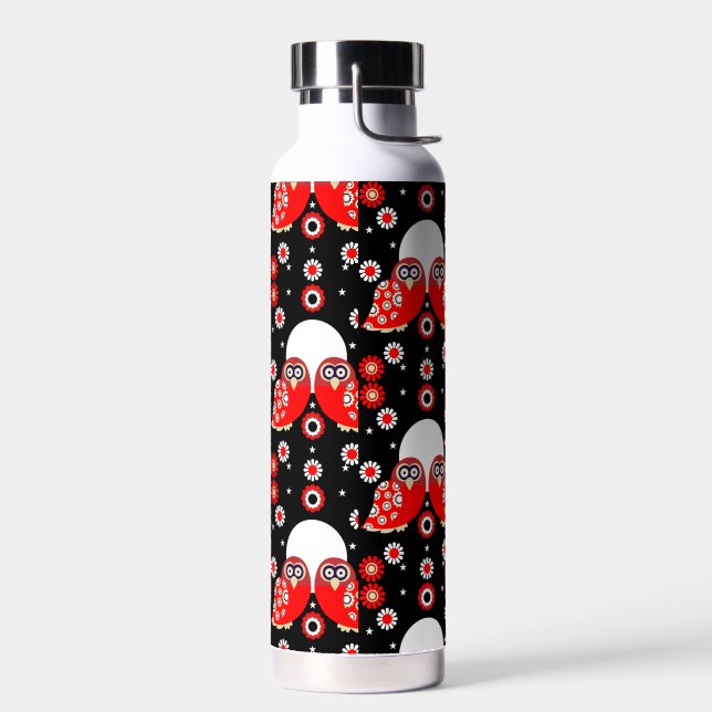 Folk Art Owl Trinkflasche (Links)