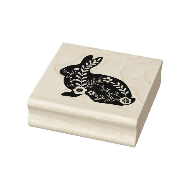 Folk Art Rabbit Gummistempel (Stempel)