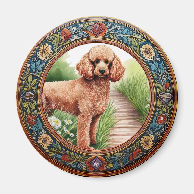 Folk-Art-Rahmen Magnet (Vorne)