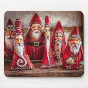 Folk Art Santa Claus Mouse Pad Mousepad