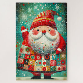 Folk Art Santa Claus Puzzle