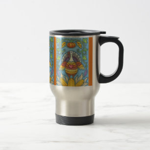 FOLK ART TÜRKEI, ERNTEDANK COMMUTER REISE MUG REISEBECHER