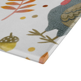 Folk Art Turkeys Schneidebrett