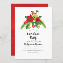 Folk Art Watercolor Blumenweihnachtsgebäck Party