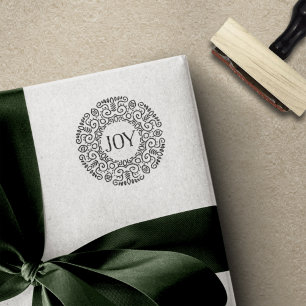 Folk Art Wreath Feiertag Gummistempel