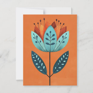 Folk Bloom #232 Postkarte