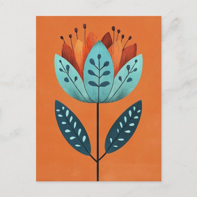 Folk Bloom #232 Postkarte (Vorderseite)