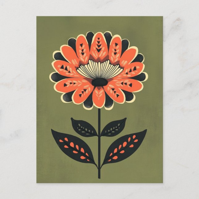 Folk Bloom #234 Postkarte (Vorderseite)