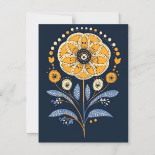 Folk Bloom #235 Postkarte