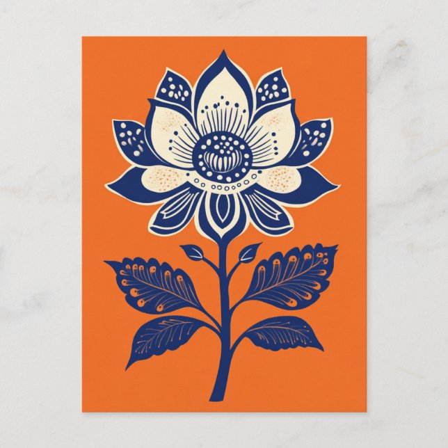 Folk Bloom #237 Postkarte (Vorderseite)