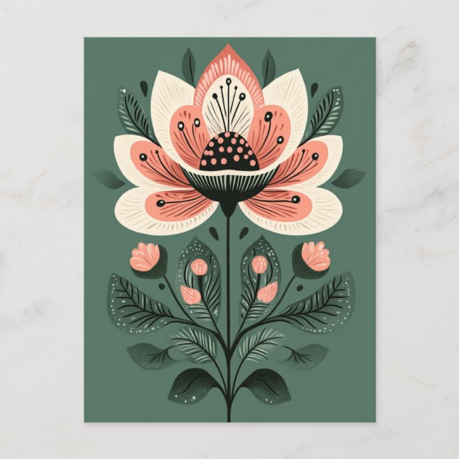 Folk Bloom #239 Postkarte (Vorderseite)