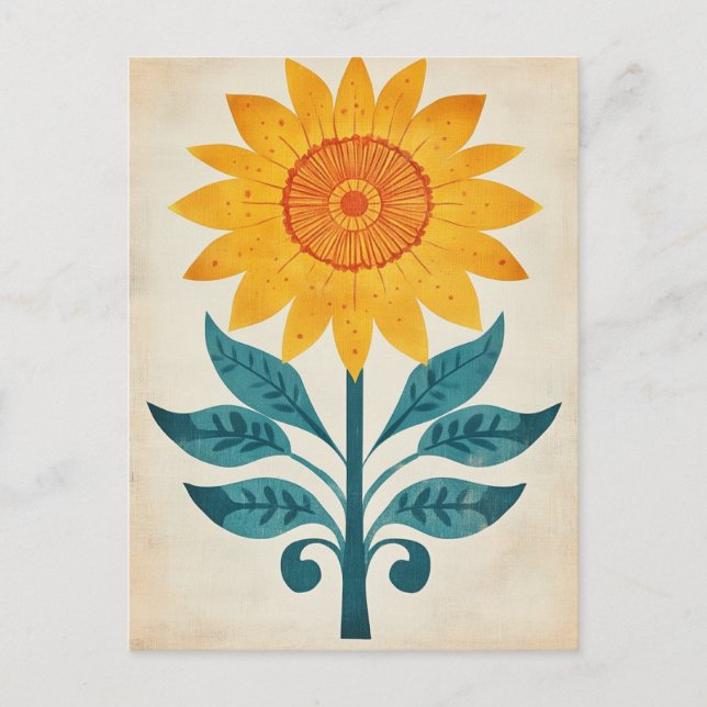 Folk Bloom #240 Postkarte (Vorderseite)