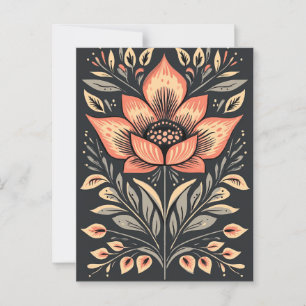 Folk Bloom #243 Postkarte