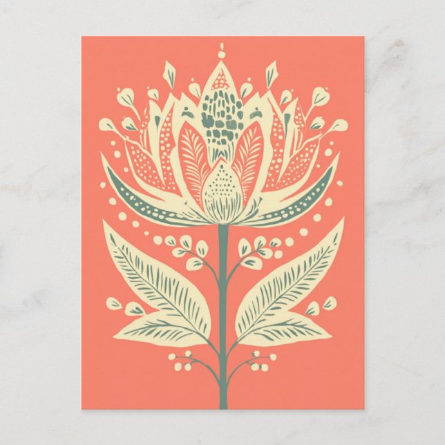 Folk Bloom #247 Postkarte (Vorderseite)