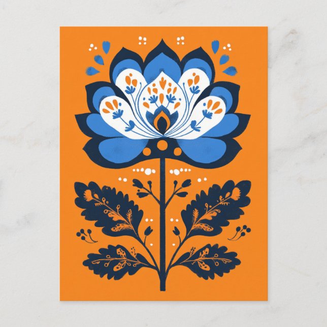 Folk Bloom #249 Postkarte (Vorderseite)