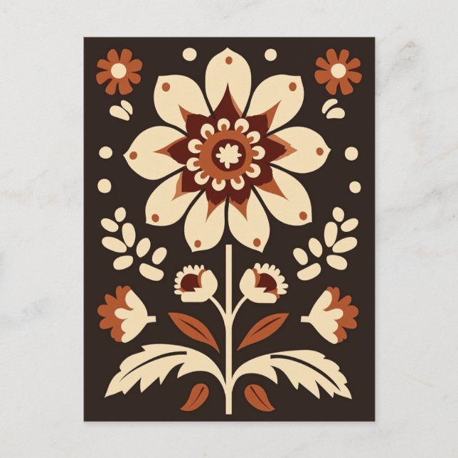 Folk Bloom #250 Postkarte (Vorderseite)