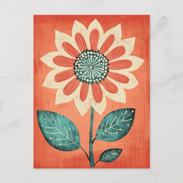 Folk Bloom #251 Postkarte (Vorderseite)