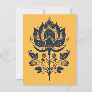 Folk Bloom #252 Postkarte