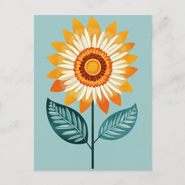 Folk Bloom Nr. 264 Postkarte (Vorderseite)