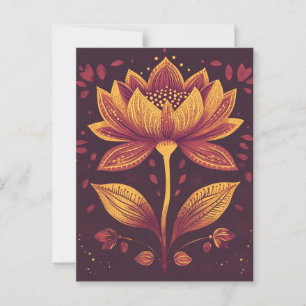 Folk Bloom Nr. 265 Postkarte