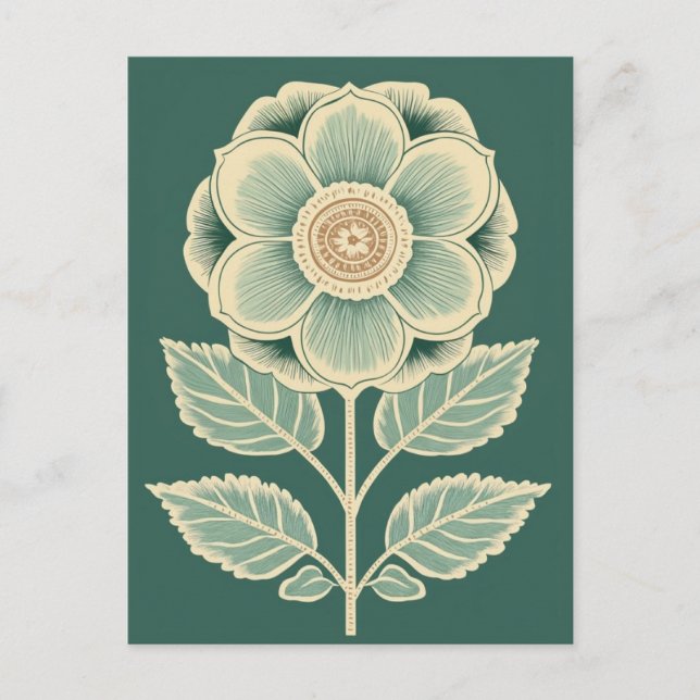 Folk Bloom Nr. 268 Postkarte (Vorderseite)