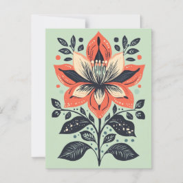 Folk Bloom Nr. 271 Postkarte