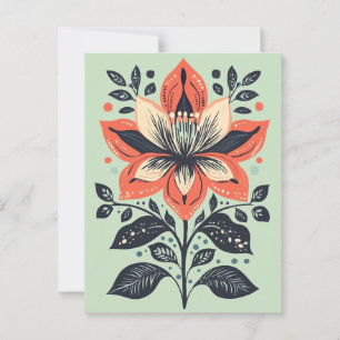 Folk Bloom Nr. 271 Postkarte
