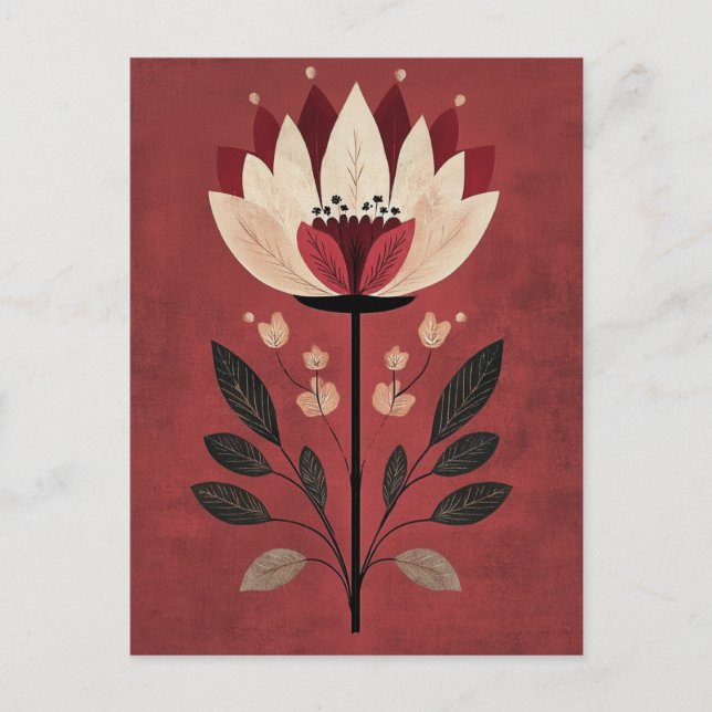 Folk Bloom Nr. 272 Postkarte (Vorderseite)