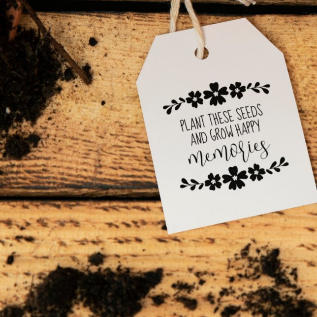 Folk Blume Pflanze Samen wachsen glückliche Erinne Gummistempel (Von Creator hochgeladen)