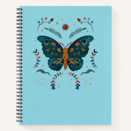 Folk Butterfly Custom Notebook - Hinzufügen von Te Notizbuch