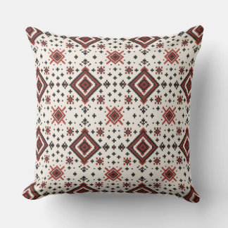 Folk Diamond Cross Stitch Seamless Pattern Kissen