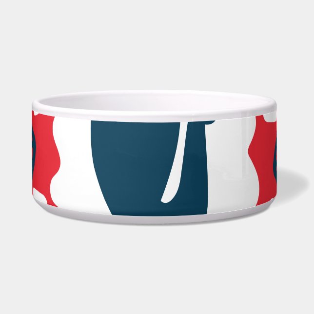 Folk Doodle Art Christmas Tile Napf (Vorderseite)