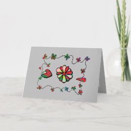 Folk Floral Art Karte