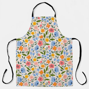 Folk Floral: Farbenfrohe kleine Muster Schürze