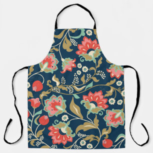 Folk floral farbig: Hand gezogen nahtlos Schürze