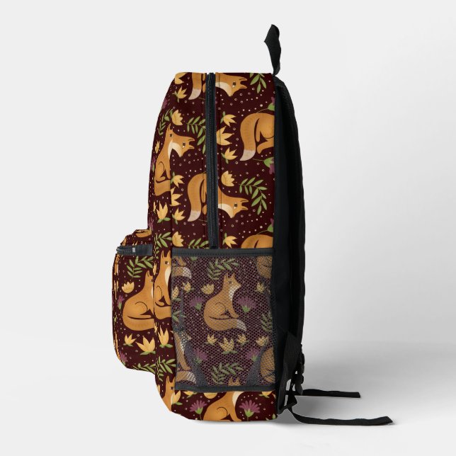 Folk Foxes Bedruckter Rucksack (Rechts)