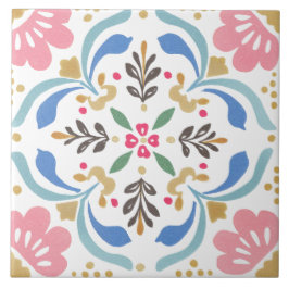 Folk Garden Watercolor Fliese