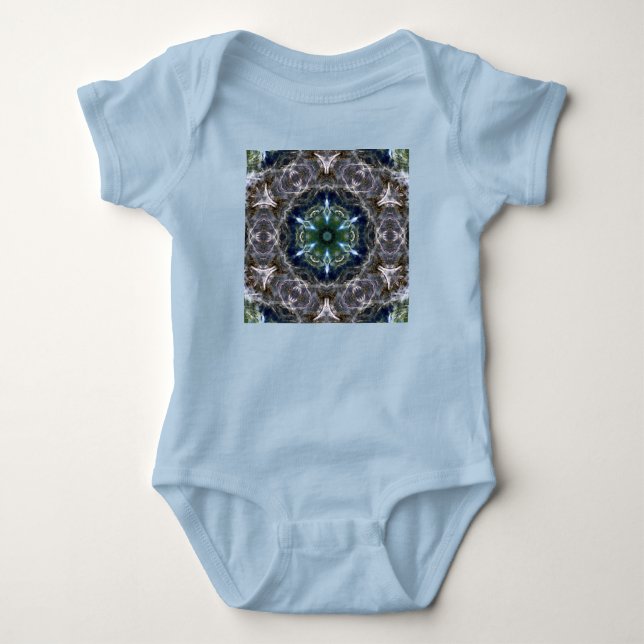 Folk Mandala Baby Bodysuit Strampler (Vorderseite)