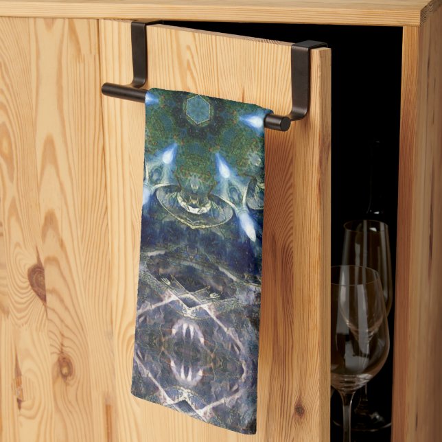 Folk Mandala Geschirrtuch (Drittel gefaltet)