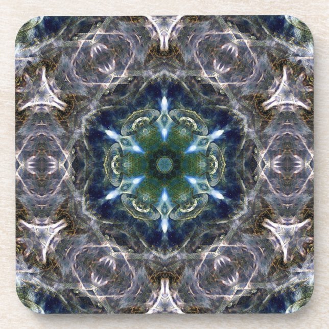 Folk Mandala Getränkeuntersetzer (Vorderseite)
