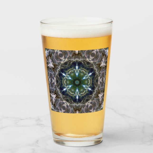 Folk Mandala Glas (Vorne (Gefüllt))