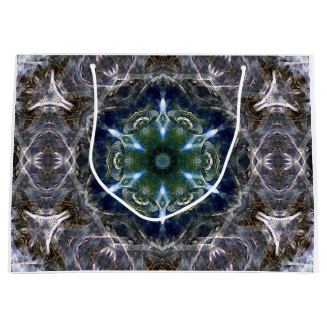 Folk Mandala Große Geschenktüte (Vorderseite)