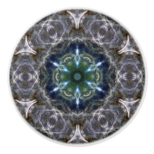 Folk Mandala Keramik Drawer Pull Keramikknauf