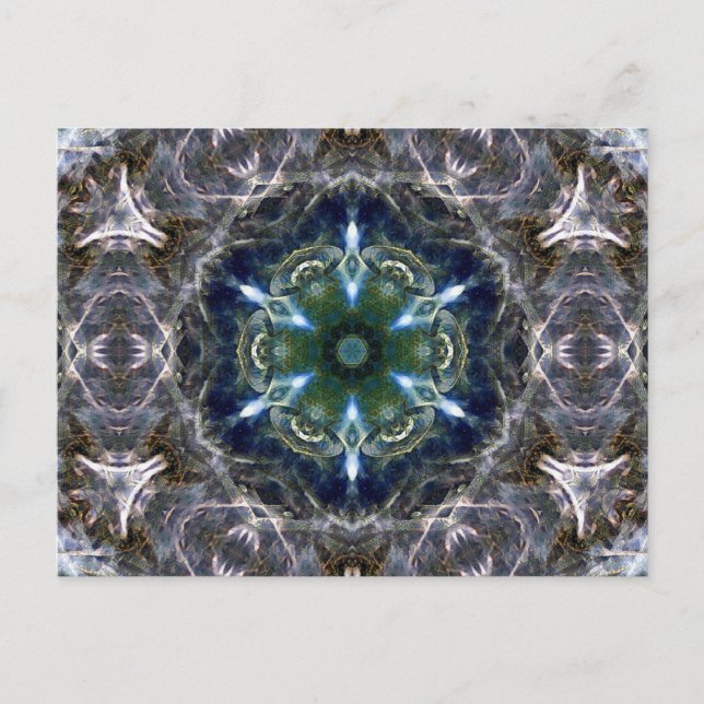 Folk Mandala Postkarte (Vorderseite)